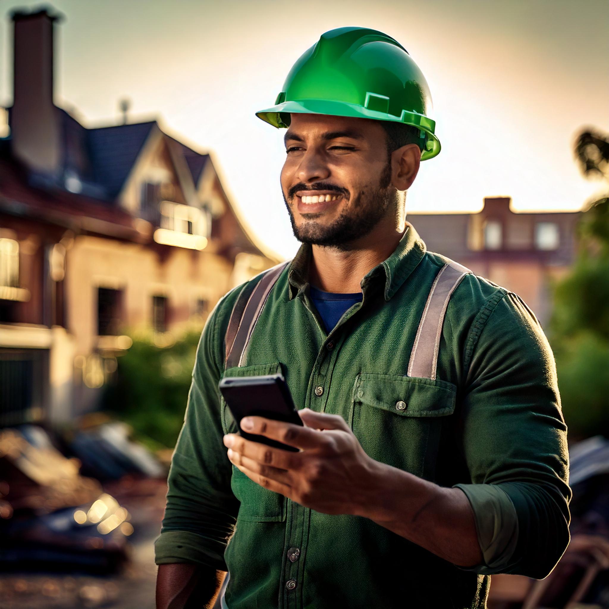 Artisan menuisier utilisant Fauvea sur son appareil mobile pour améliorer sa gestion quotidienne